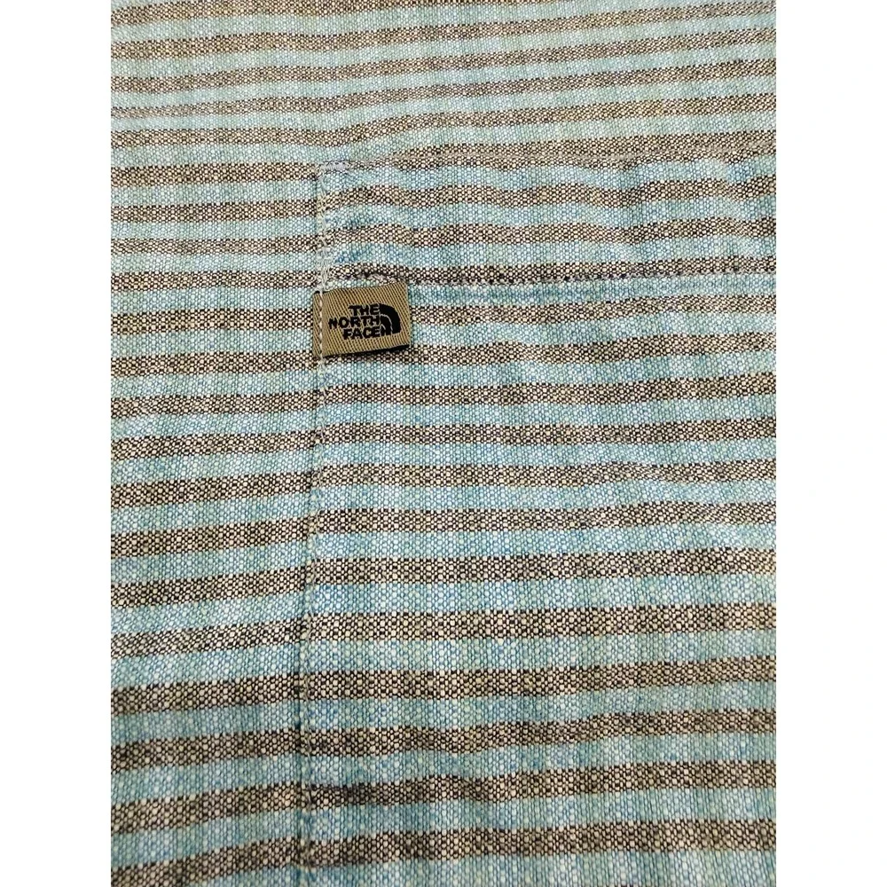 The North Face Men's A5 Series Short Sleeve Shirt Blue Plaid Size XL 90s Y2K